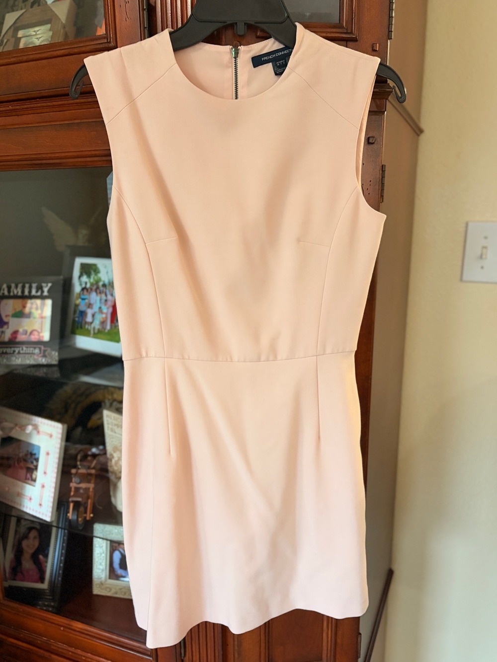 French Connection Sleeveless Mini Dress in Blush